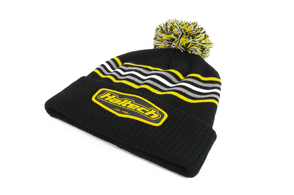 Haltech Stripe beanie with pom pom - HT-301019
