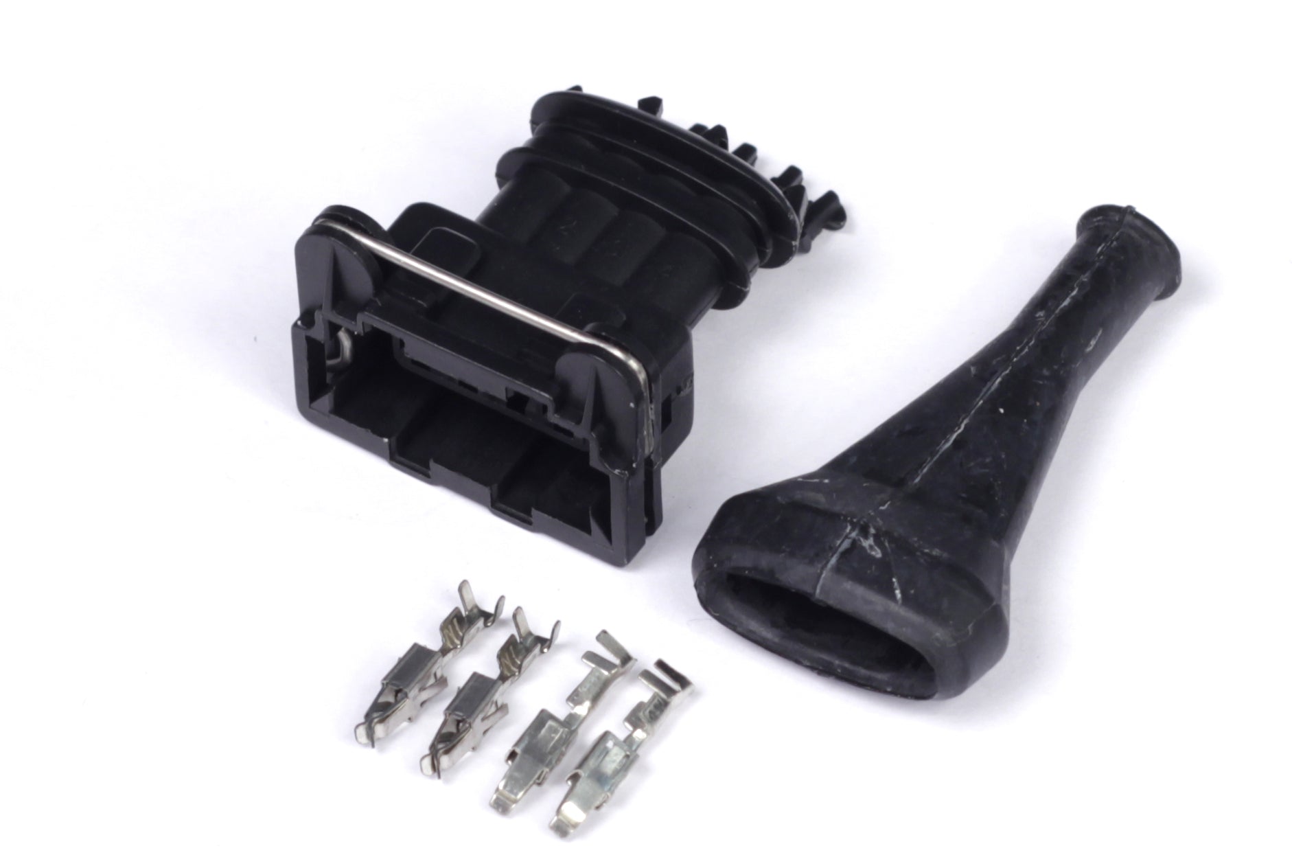 Plug and Pins Only - Bosch 4 Pin Junior Timer Female Connector - HT-030311