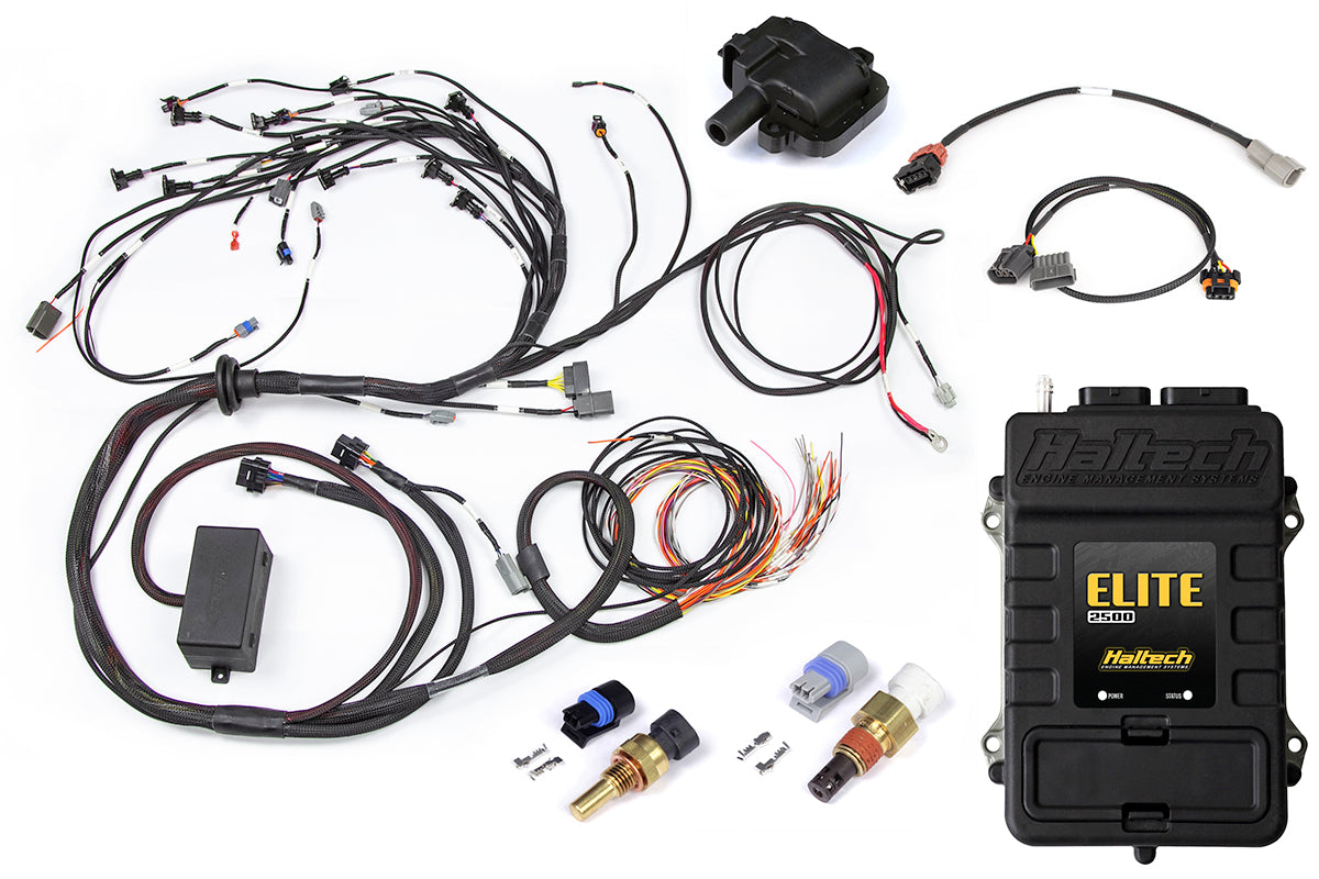 Elite 2500 + Terminated Harness Kit for Nissan RB30 Single Cam with LS1 Coil & CAS sub-harness - HT-151311
