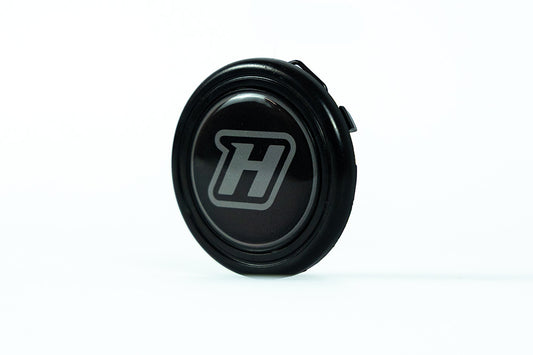 Grip Royal Horn Button Grey on Black "H" - HT-300404
