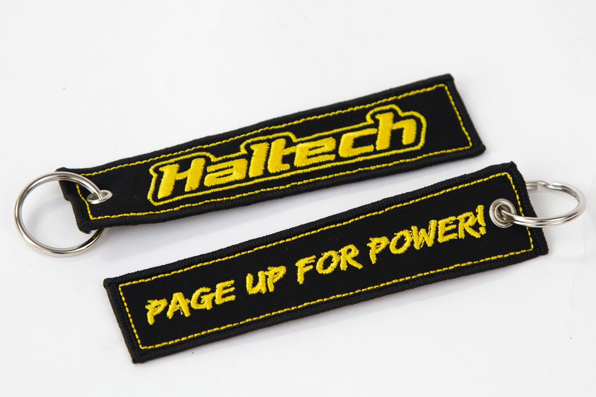 Haltech Fabric Keytag Black - HT-309006