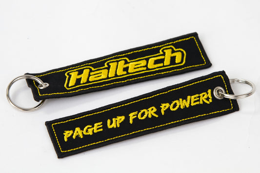 Haltech Fabric Keytag Black - HT-309006