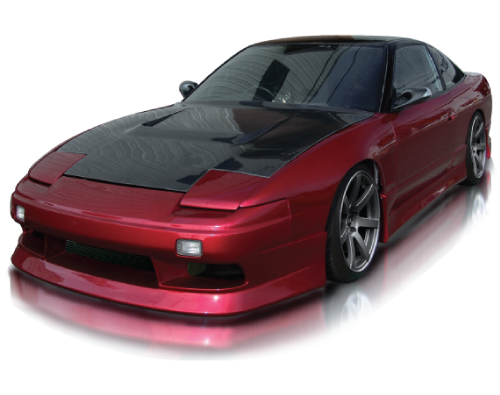 Origin Labo Nissan 180SX Stream Front Bumper (Full Kit utilizes Stylish Sides + Rear) - D22-FB
