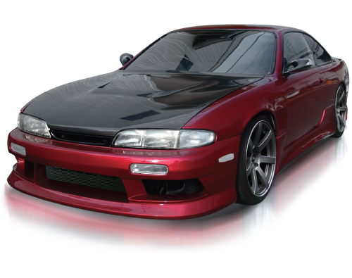 Origin Labo Nissan S14 Zenki Stream Front Bumper (Full Kit utilizes Stylish Sides + Rear) - D24-FB