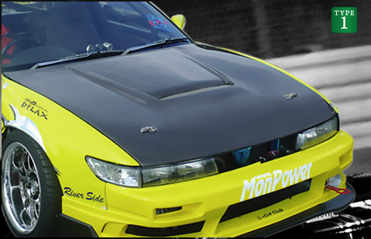 Origin Labo Nissan 180SX Vented Hood Type I - CB-4